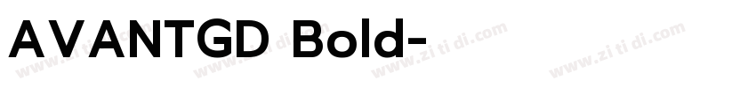 AVANTGD Bold字体转换